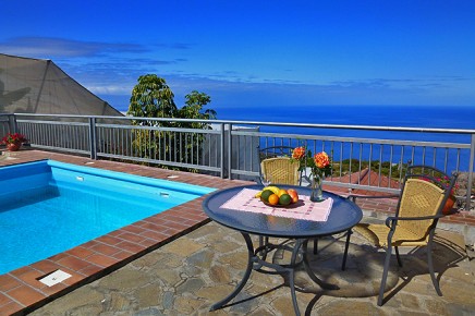 Casa Miranda - Casas de La Palma - Finca con piscina en alquiler en una ubicación climáticamente favorable, soleada y cálida