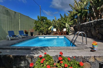 La Palma Finca mieten - Casa Teresa - Pool, nur 300 müM, Nord-Westen, Haustiere erlaubt