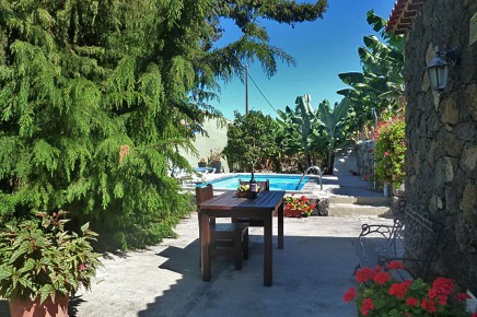 La Palma Canarias casa de vacaciones con piscina - Casa Teresa - sólo 300 m en Tijarafe, admite mascotas