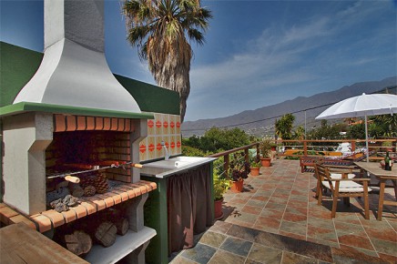 Casa Lagarto - Grill und Aussenküche mit Meerblick in Celta, La Palma