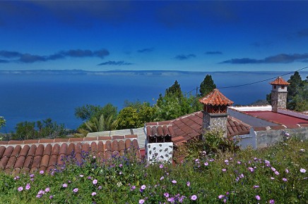 Privates kanarisches Haus in Alleinlage auf dem Land, Meerblick - Ferienhaus Vermietung La Palma