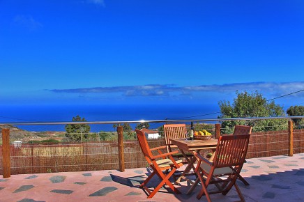 Casa de campo con piscina Casa Florita Puntagorda 3 dormitorios, vista al mar - lado oeste, La Palma Canarias