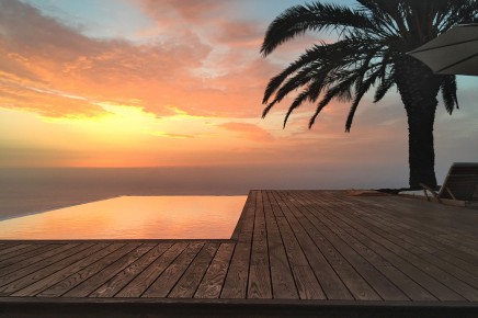 Villa Palomar con piscina infinita, vista al mar - Puntagorda en La Palma Islas Canarias