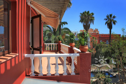 Terrasse mit freiem Blick - La Palma Ferienwohnung Apartamento La Fuente Los Llanos