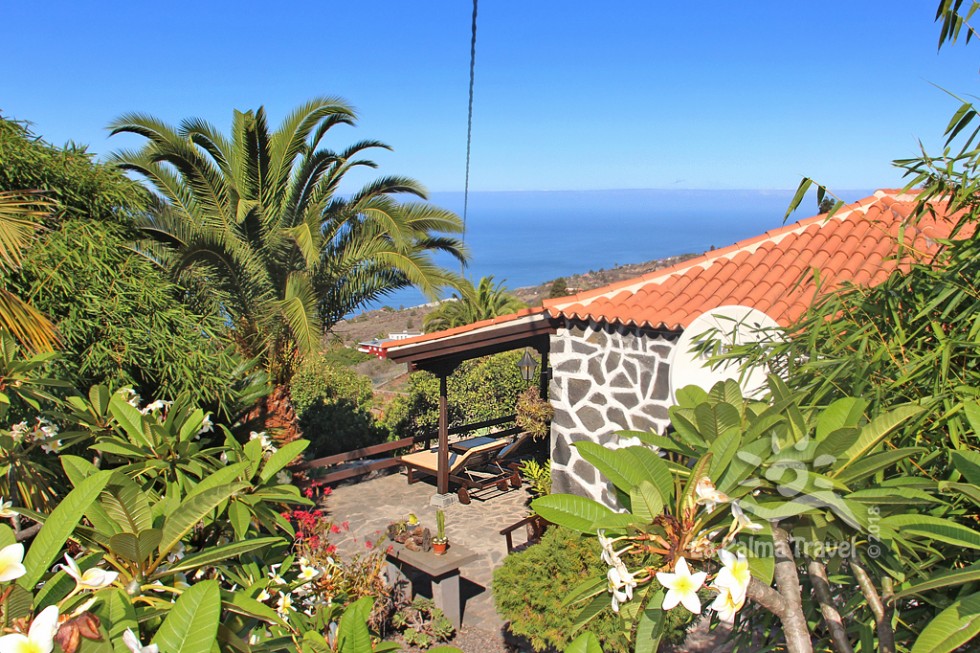Haus an der Atlantikküste - Tijarafe Ferienhaus mit Meerblick - Casa Mavi, La Palma, Kanaren