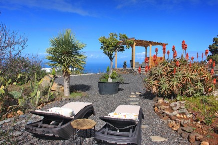 Casa Alma para dos personas - alojamiento moderno con vistas al mar en plena naturaleza en el lado oeste de La Palma (Islas Canarias)
