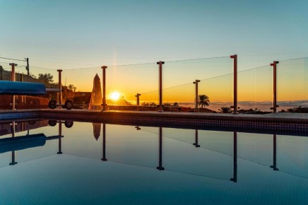 Heated pool and sea view - holiday villa Puntagorda - Villa La Viña