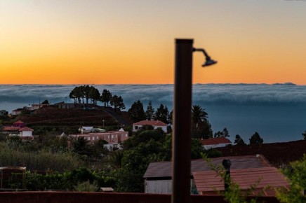 La Palma Puntagorda - Casa la Viña" con piscina (climatizada) y vista al mar - paisaje