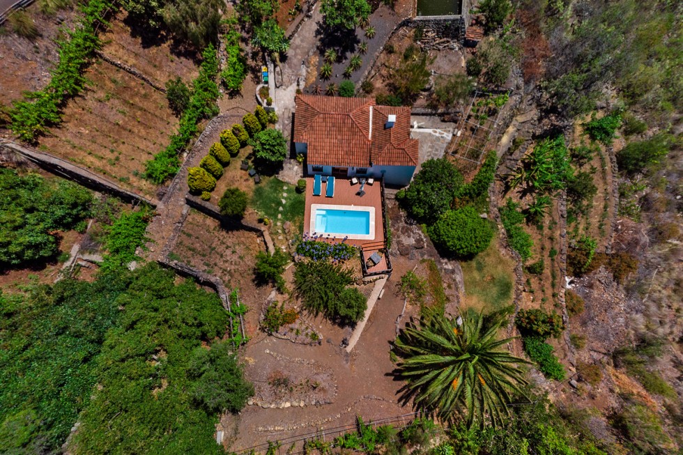 La Palma Ferienhaus mit Pool und Meerblick in Tijarafe