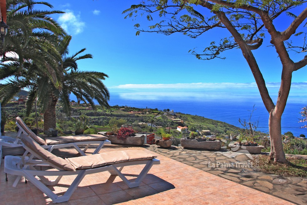 Country house with sea view - tourist rental - inexpensive finca "Las Tías" - Tijarafe - secluded location