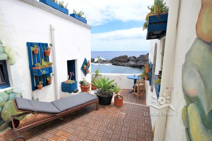 Casa de vacaciones en el mar en la isla de La Palma