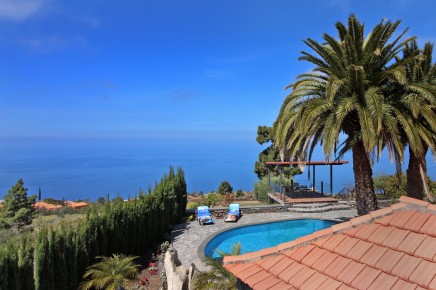 Privat-Villa Finca Arecida mit beheiztem Pool und Blick auf das Meer